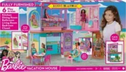 Barbie Malibu Ferien-Haus (klappbar), Puppenhaus Inkl. Möbel & Zubehör -Billiges Spielzeug Geschäft 24798446 06