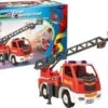 Feuerwehrauto Leiterwagen , Revell First Construction, Bausatz Für Kinder Ab 4 Im Maßstab 1:20, 74 Teile, 30 Cm