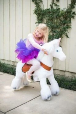 PonyCycle Kinder Reitspielzeug Weiß Einhorn Mit Bremsen Mit Klang Für 3-5 Jahre -Billiges Spielzeug Geschäft 24927813 04
