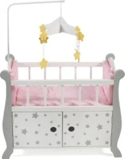 CHIC 2000 Puppenbett Mit Mobile, Stars Grau -Billiges Spielzeug Geschäft 24957614 04
