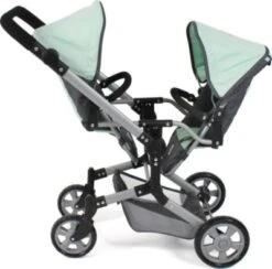 CHIC 2000 Puppenwagen Linus Duo, Melange Anthrazit-mint -Billiges Spielzeug Geschäft 24957715 06