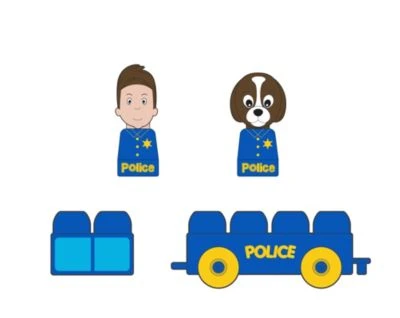 Tutor Blocks Meine Ersten Magnetbausteine Polizei 3 Tutor Blocks Meine Ersten Magnetbausteine Polizei – Bild 3