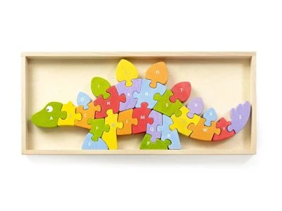 LK Trend & Style Kinderpuzzle DINO ABC Holzspielzeug 2 LK Trend & Style Kinderpuzzle DINO ABC Holzspielzeug – Bild 2