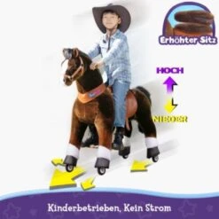 PonyCycle Reitpferd Dunkelbraunes Pferd Mit Bremsen Mit Klang Für Alter 7+ -Billiges Spielzeug Geschäft 25233453 05