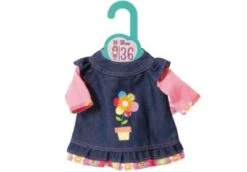 Dolly Moda Jeans Kleid Blumen 36 Cm