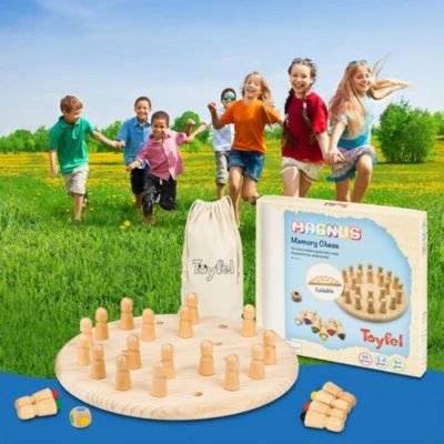 Toyfel Memory Schach Gedächtnisspiel Magnus 40x40cm 2 Toyfel Memory Schach Gedächtnisspiel Magnus 40x40cm – Bild 2