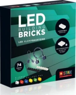 STAX System Builder Pro - LEGO Kompatibel - Zahlreiche LED-Bricks, Kabel, Konnektoren