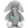 Elefantasie Stofftier Elefant Bestickt Personalisiert