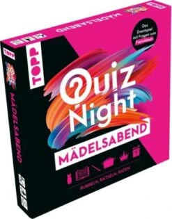 Frechverlag TOPP Quiznight - Mädelsabend: RUBBELN, RÄTSELN, RATEN