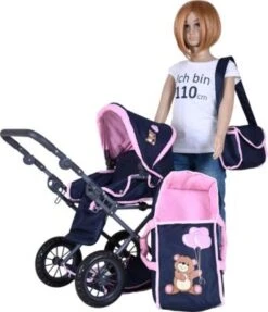 KNORRTOYS.COM Puppenwagen Ruby - Navy Pink Bear -Billiges Spielzeug Geschäft 26106741 04