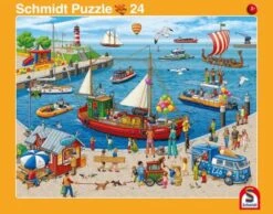 Schmidt Spiele Puzzle - Bahnhof/Hafen (40/24 Teile) -Billiges Spielzeug Geschäft 26236582 03