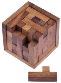 LOGOPLAY Packwürfel 125er Cube S - 3D Puzzle - Knobelspiel Mit 25 Bausteinen