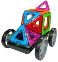 MAGNIKON Magnetische Bausteine “Das Rennen” - Magnetbau-Set 17-teilig, Magnetbausteine, Ideal Als Konstruktionsspielzeug Zur Förderung Von Kreativität & Motorik, Spielzeug Für Kinder Ab 3 Jahre -Billiges Spielzeug Geschäft 26578559 05