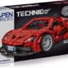 Open Bricks Sports Car Red Mit Pull Back Motor