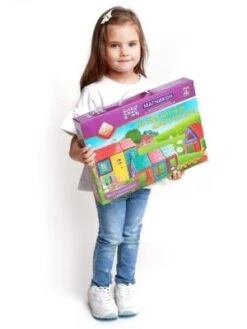 MAGNIKON Magnetische Bausteine, Magnetbau-Set "Das Puppenhaus", 35-Teilig, Standardgröße, Konstruktion Blöcke,Konstruktionsspielzeug -Billiges Spielzeug Geschäft 26669015 04