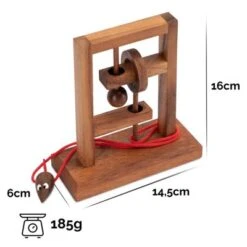 LOGOPLAY Verflixter Rahmen - Schnurpuzzle - Knobelspiel Aus Holz Mit Stabilem Fuß -Billiges Spielzeug Geschäft 26733270 03