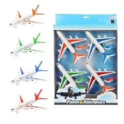 Toi Toys Toi-Toys Flugzeug - Set Aus 4 Farbigen Flugzeugen