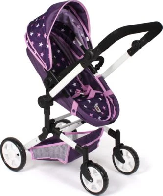 CHIC 2000 Kombi-Puppenwagen "LINUS", Stars Lila 6 CHIC 2000 Kombi-Puppenwagen "LINUS", Stars Lila – Bild 6