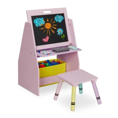 Relaxdays Kinderregal Mit Tafel 1 Relaxdays Kinderregal Mit Tafel