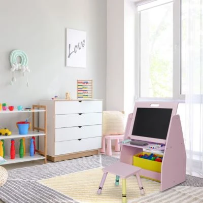 Relaxdays Kinderregal Mit Tafel 2 Relaxdays Kinderregal Mit Tafel – Bild 2