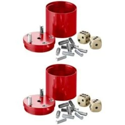 BestSaller Super Six Würfelspiel, Alu (2 Stück)