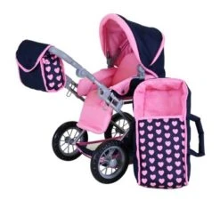 KNORR Toys Puppenwagen Ruby - "Pink Hearts" -Billiges Spielzeug Geschäft 28421413 04