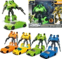 Toi Toys Toi-Toys ROBOFORCES Verwandlungs Roboter -Sportauto- 4Var
