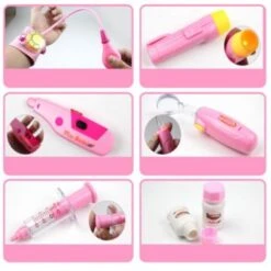 Debuy Arzt-Spielzeug-Set 15PCS Arzt-Spielzeug-Set Mädchen Medizinische Box Krankenschwester Kind Injektionsspiel Heimspiel Stethoskop Babywerkzeug -Billiges Spielzeug Geschäft 28764884 06