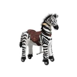 PONNIE Mechanisches Zebra Auf Rollen Dixi S