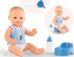 Corolle 9000130260 Mon Grand Poupon Paul Trink Und Näss Badebaby 36cm / Französische Puppe Mit Charme Und Vanilleduft, Mehrfarbig, One Size