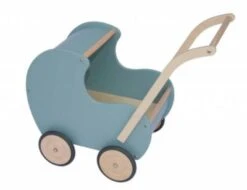 Van Dijk Toys Houten Poppenmeubel Poppenwagen Noest Groen
