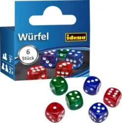Idena Würfel 6er-Pack