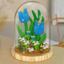 Vicabo Blumenstrauß Baustein In Glas Konstruktionsspielzeug Für Kinder -Billiges Spielzeug Geschäft 29630576 03