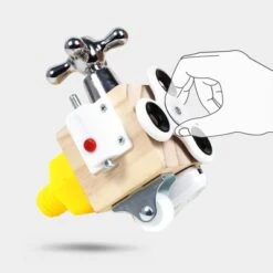 Syntek Montessori-Multifunktions Bauklötze Für Kinder Kinder Montessori Multifunktionale Beschäftigt Blöcke 1 2 Jahre Alt Baby Beschäftigt Board Frühe Bildung Pädagogisches Spielzeug -Billiges Spielzeug Geschäft 29747198 03