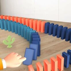 Debuy Pädagogisches Bausteinspielzeug Für Kinder Domino-Zug -Billiges Spielzeug Geschäft 29771938 06