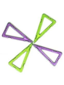 MAGNIKON Magnetische Bausteine Gleichschenkligen Dreiecks, 4 Stk. , Ersatzteile, Kleines Set -Billiges Spielzeug Geschäft 29814208 05