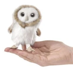 Folkmanis Fingerpuppe Mini Schleiereule / Mini Barn Owl