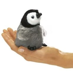 Folkmanis Fingerpuppe Mini Baby Kaiserpinguin / Mini Baby Emperor Penguin