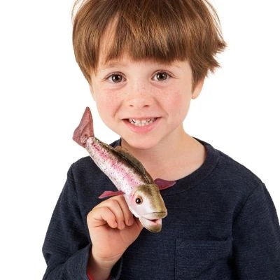 Folkmanis Fingerpuppe Mini Regenbogenforelle/ Mini Rainbow Trout 4 Folkmanis Fingerpuppe Mini Regenbogenforelle/ Mini Rainbow Trout – Bild 4