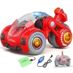 Syntek Elektrisches Ferngesteuertes Spielzeugauto Spray-Stunt-Transformationsauto