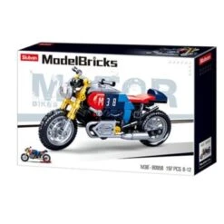 Sluban Klemmbausteine Cafe Racer Motorrad (197Teile) -Billiges Spielzeug Geschäft 30108151 03