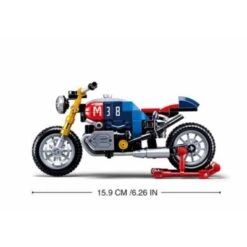 Sluban Klemmbausteine Cafe Racer Motorrad (197Teile) -Billiges Spielzeug Geschäft 30108151 04