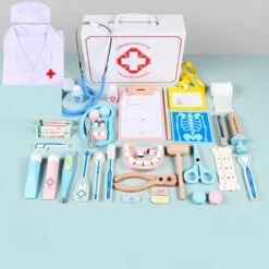 Debuy Simuliertes Kleines Arzt Spielzeugset Aus Holz Für Kinder Holzspielhaus Für Kinder
