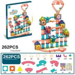 Enbaoxin Magnetisches Baustein-Spleißspielzeug Für Kinder Buntes Magnetisches Montagespielzeug Für Kinder