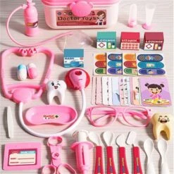 Enbaoxin Simulationsset Für Medizinische Spielzeugboxen Für Kinder Kinderarzt-Rollenspielspielzeug
