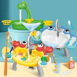 Brighten Multifunktionales Waschbecken Mit Angelzugang Angelspiel Set Elektrisch Fischfang Spielzeug -Billiges Spielzeug Geschäft 30288409 04