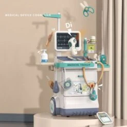 Syntek Kindersanitätskastenwagen Spielzeugset Arzt-Wagen Spielzeug Kinder Elektronisches Doktor-Trolley -Billiges Spielzeug Geschäft 30335494 03
