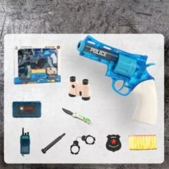 Decome Soft Bullet Wasserpistole Imitation Revolver Kinderspielzeug Spielzeugpistolenset Für Kinder