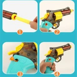 Decome Soft Bullet Wasserpistole Imitation Revolver Kinderspielzeug Spielzeugpistolenset Für Kinder -Billiges Spielzeug Geschäft 30520259 03