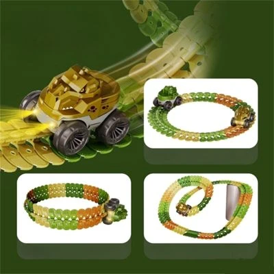 Decome Dinosaurier-Vielfalt DIY Zusammengebautes Set Pädagogisches Dinosaurier-Autospielzeug Für Kinder 3 Decome Dinosaurier-Vielfalt DIY Zusammengebautes Set Pädagogisches Dinosaurier-Autospielzeug Für Kinder – Bild 3